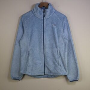 2015 The North Face Osito 2 Fleece Jacket Medium Baby Blue Fuzzy Soft Full Zip